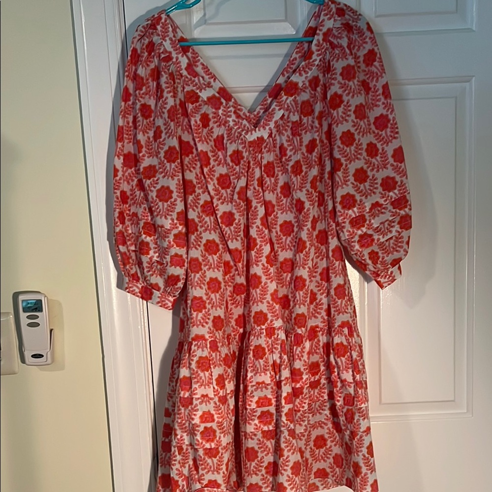 Floral Orange, Pink and White Women's Dress